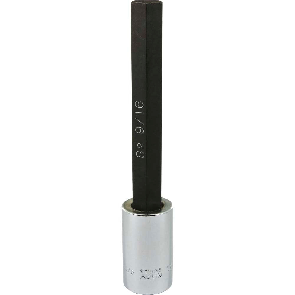 Socket - Hex Head, 9/16" x 1/2" Drive, Long