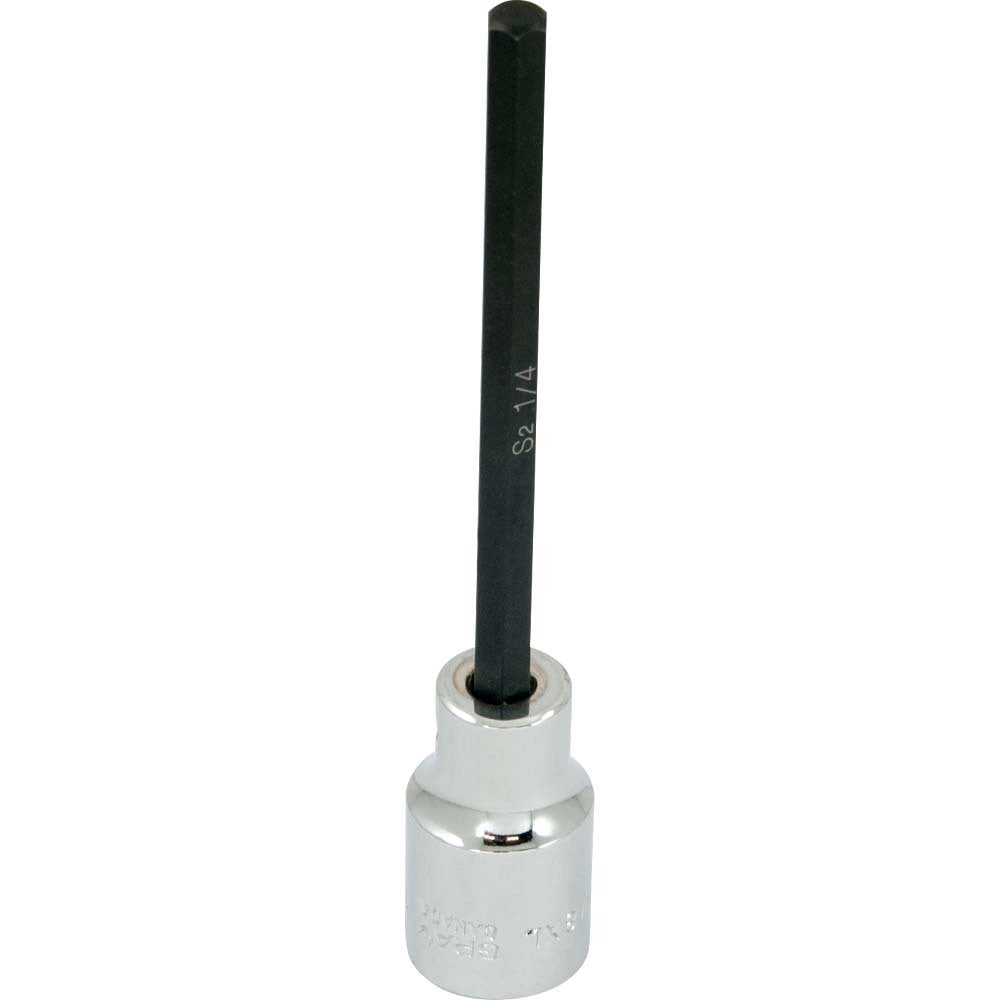 Socket - Hex Head, 1/4" x 1/2" Drive, Long
