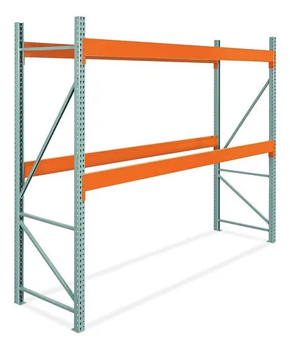 Two-Shelf Pallet Rack Starter Unit, 108 x 36 x 96"