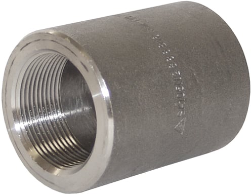 Forged Steel Coupling, 3/4 In, Threaded