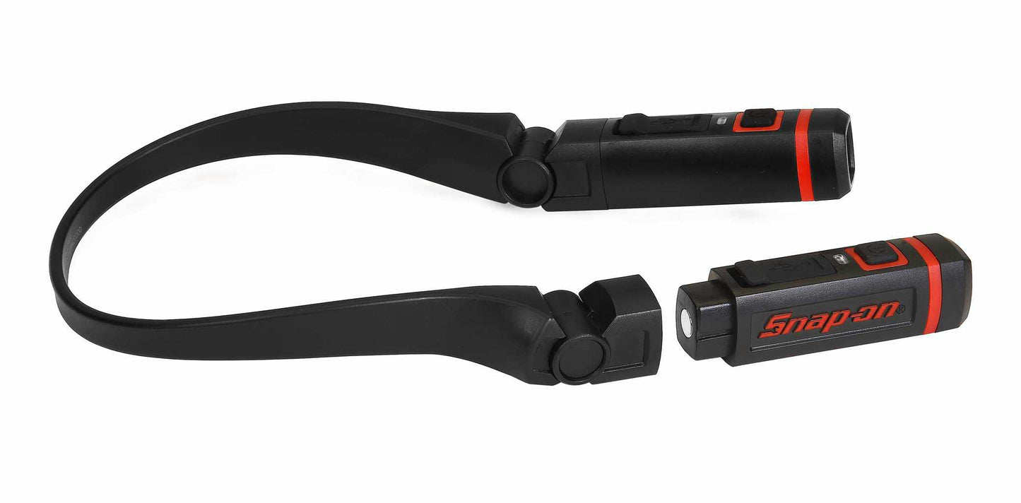 Lampe de cou 300 lumens avec lumières amovibles (noir)