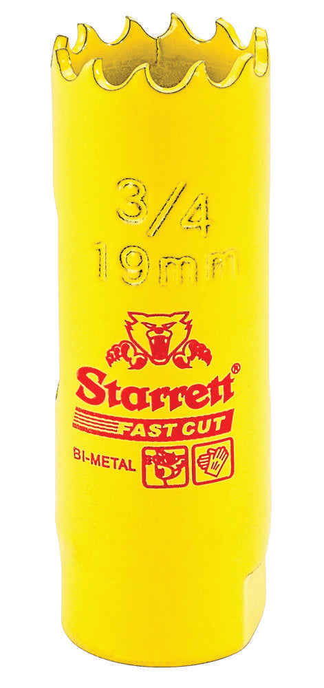 Scie cloche à coupe rapide HSS, 3/4" (19 mm)