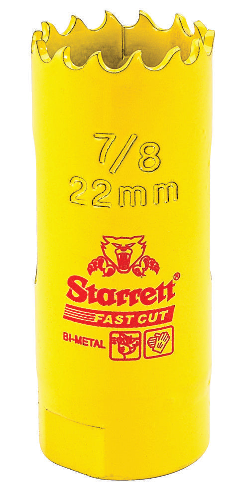 Scie cloche à coupe rapide HSS, 7/8" (22 mm)