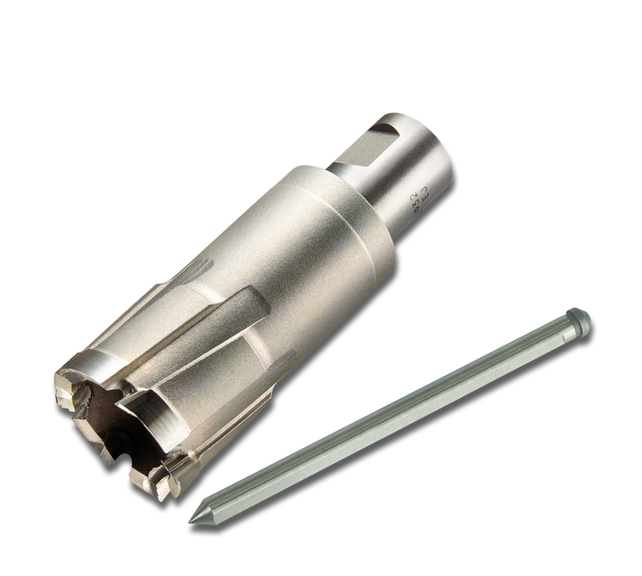 Annular Cutter With Pin, Carbide, Weldon 3/4", 1/2" x 2"