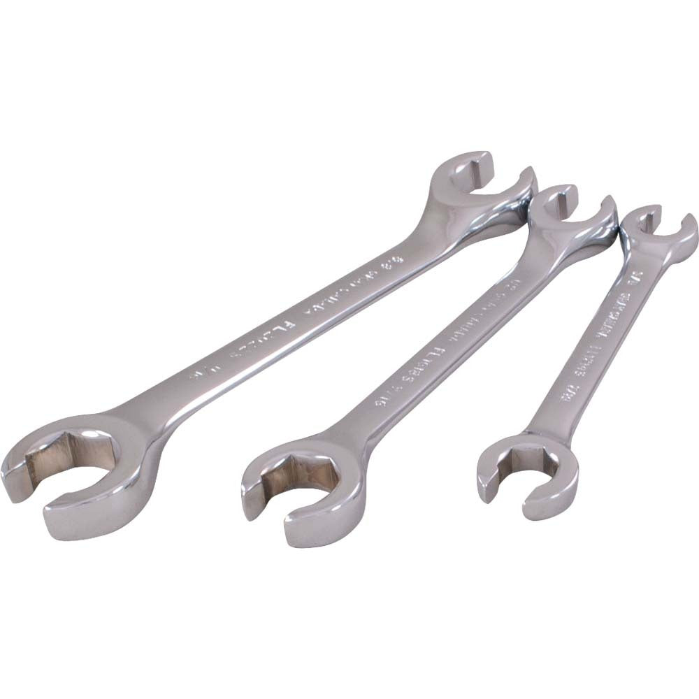 Flare Nut Wrench Set - 6-Point, 3 Pieces