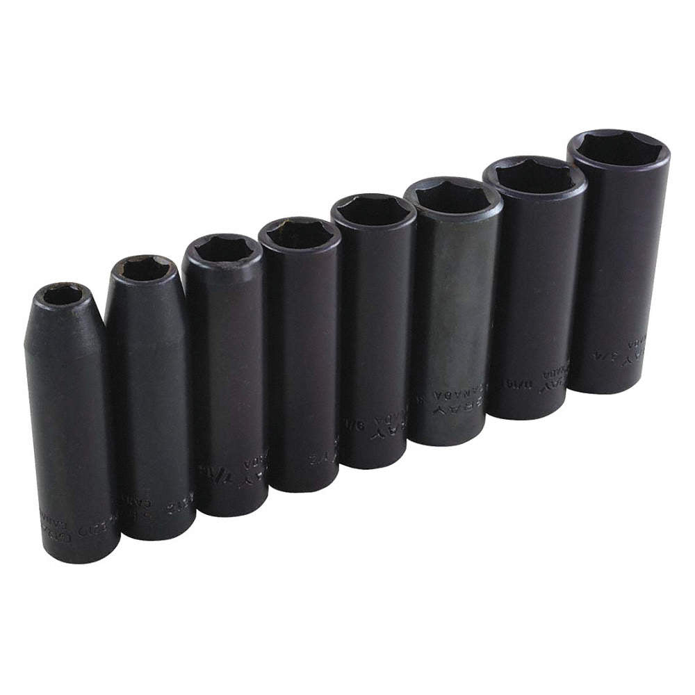 3/8" Drive Deep Impact SAE Socket Set