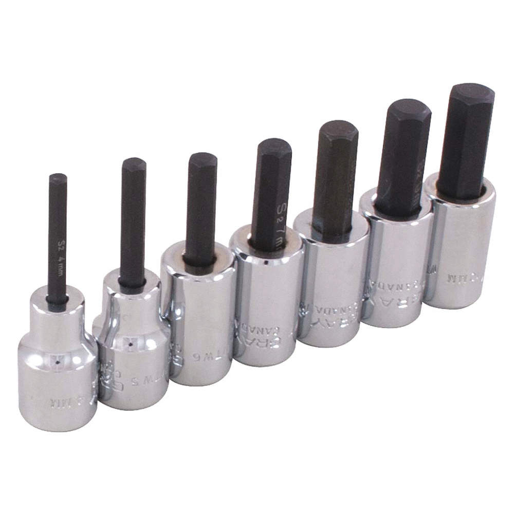 9-Piece Metric Socket Set, 3/8" and 1/2" Drive