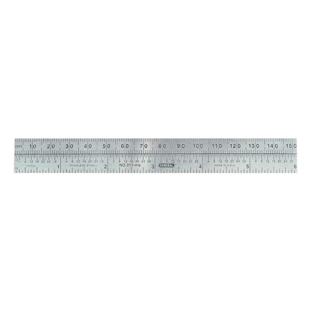 Economy Precision Flexible Ruler 6" Steel (S/M)