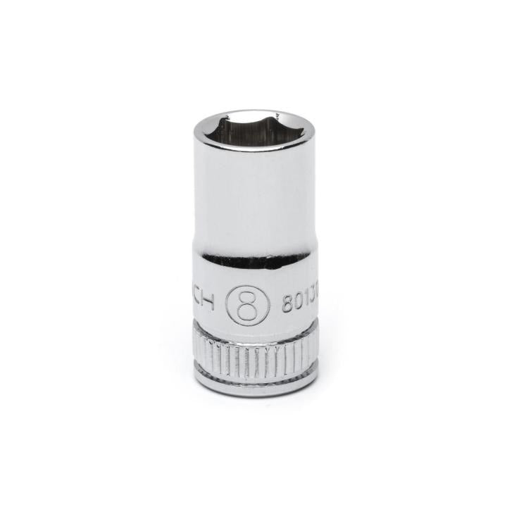 Gearwrench, 1/4" Drive 6 Point Standard Metric Socket 8mm