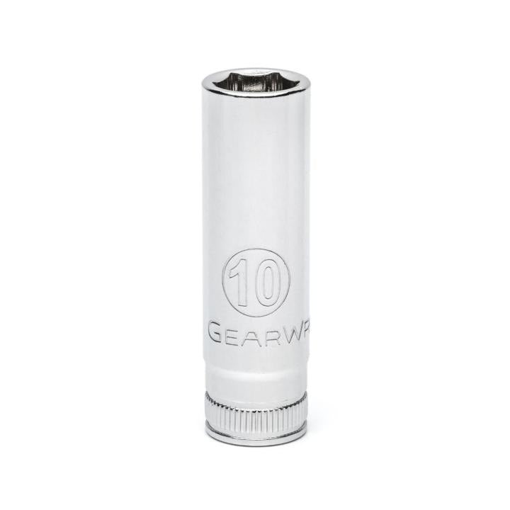 Gearwrench, 1/4" Drive 6 Point Deep Metric Socket 10mm