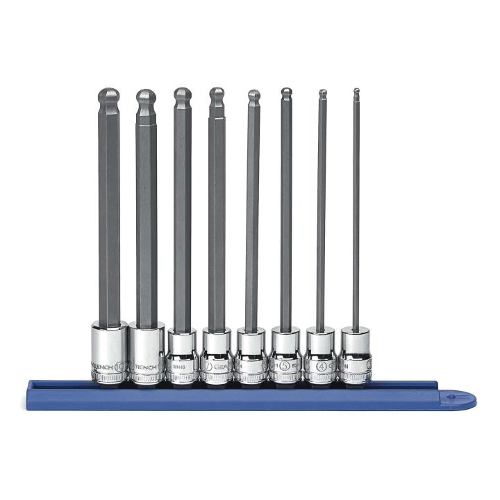 Gearwrench, 8 Pc. Metric Long Ball Hex Bit Socket Set