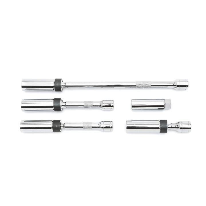Gearwrench, jeu de 5 douilles à bougie d'allumage pivotantes magnétiques à 6 pans, entraînement 3/8 po