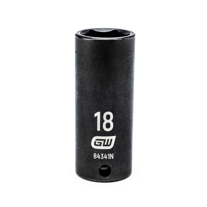 Gearwrench, 3/8" Drive 6 Point Deep Impact Metric Socket 18mm