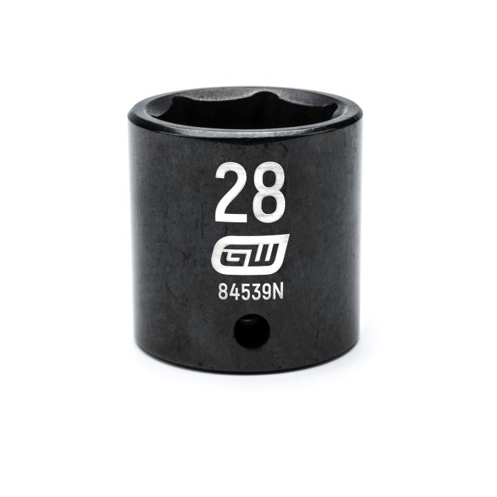 Gearwrench, 1/2" Drive 6 Point Standard Impact Metric Socket 28mm