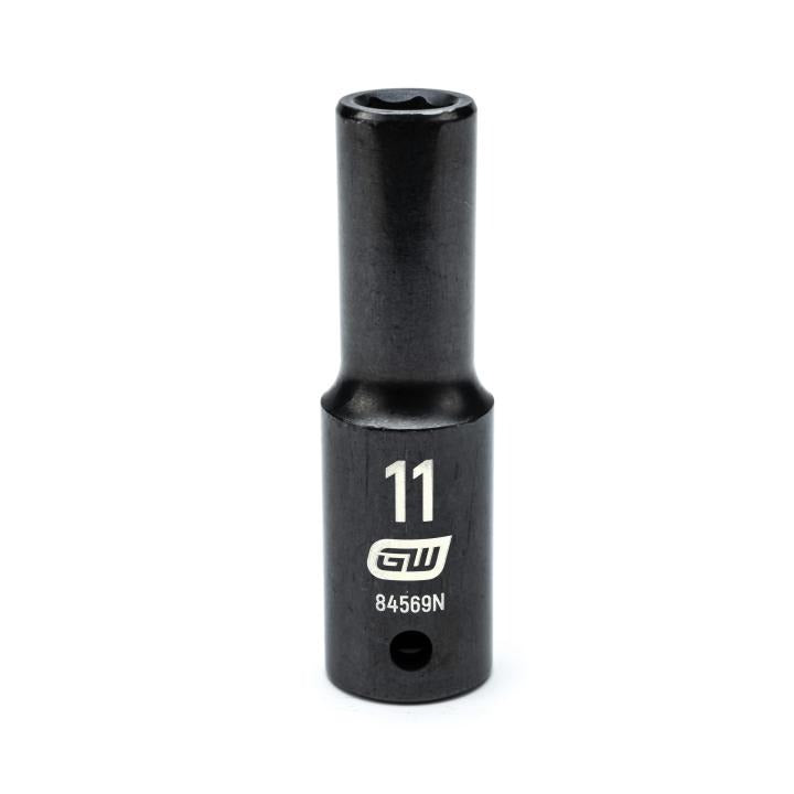 Gearwrench, 1/2" Drive 6 Point Deep Impact Metric Socket 11mm