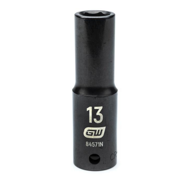 Gearwrench, 1/2" Drive 6 Point Deep Impact Metric Socket 13mm