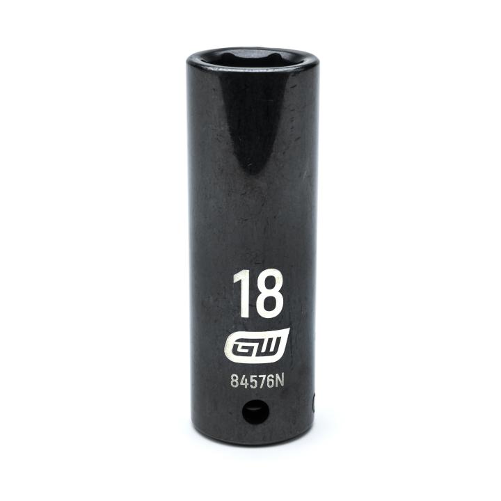 Gearwrench, 1/2" Drive 6 Point Deep Impact Metric Socket 18mm