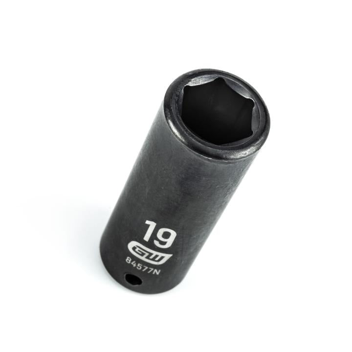 Gearwrench, 1/2" Drive 6 Point Deep Impact Metric Socket 19mm