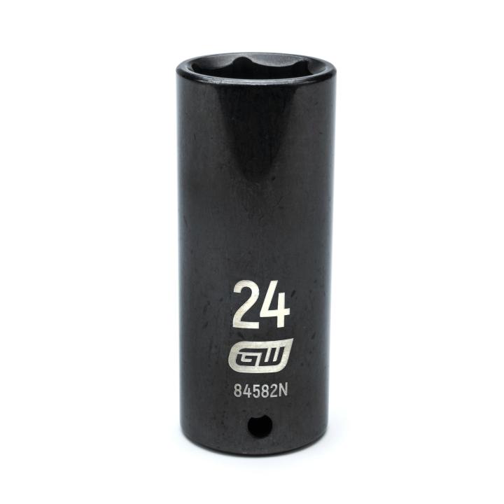 Gearwrench, 1/2" Drive 6 Point Deep Impact Metric Socket 24mm