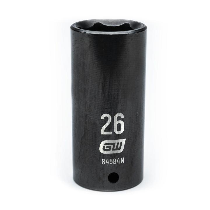 Gearwrench, 1/2" Drive 6 Point Deep Impact Metric Socket 26mm