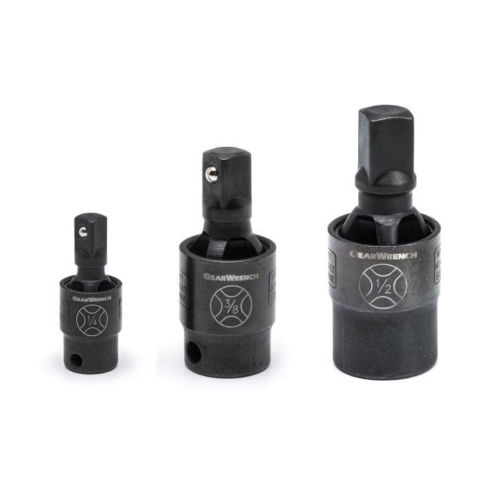 Gearwrench, 3 Pc. 1/4", 3/8" & 1/2" Drive X-Core™ Impact Universal Joint