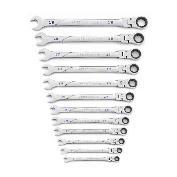 Gearwrench, 12 Pc. 120XP™ Universal Spline XL Flex Ratcheting Combination Metric Wrench Set