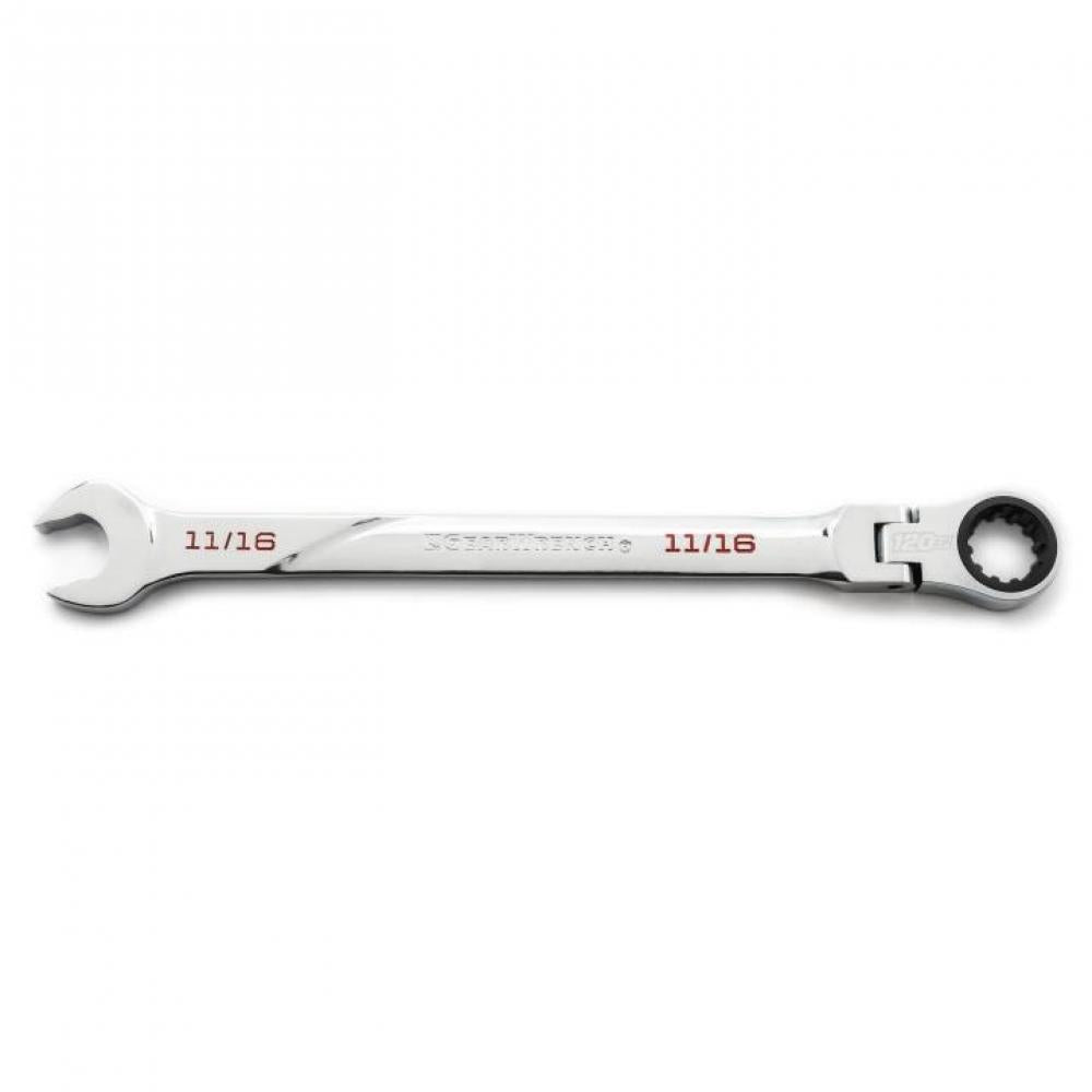 Clé mixte à cliquet à tête flexible de 11/16 po, 120Xp