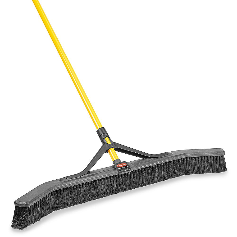 Maximizer™ Push-To-Center Broom, 36", Medium PVC Bristles