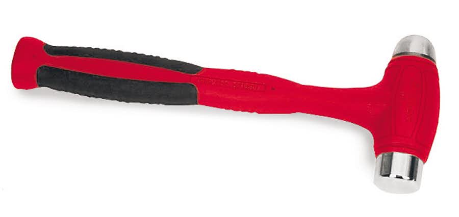 24 oz Ball Peen Soft Grip Dead Blow Hammer (Red)