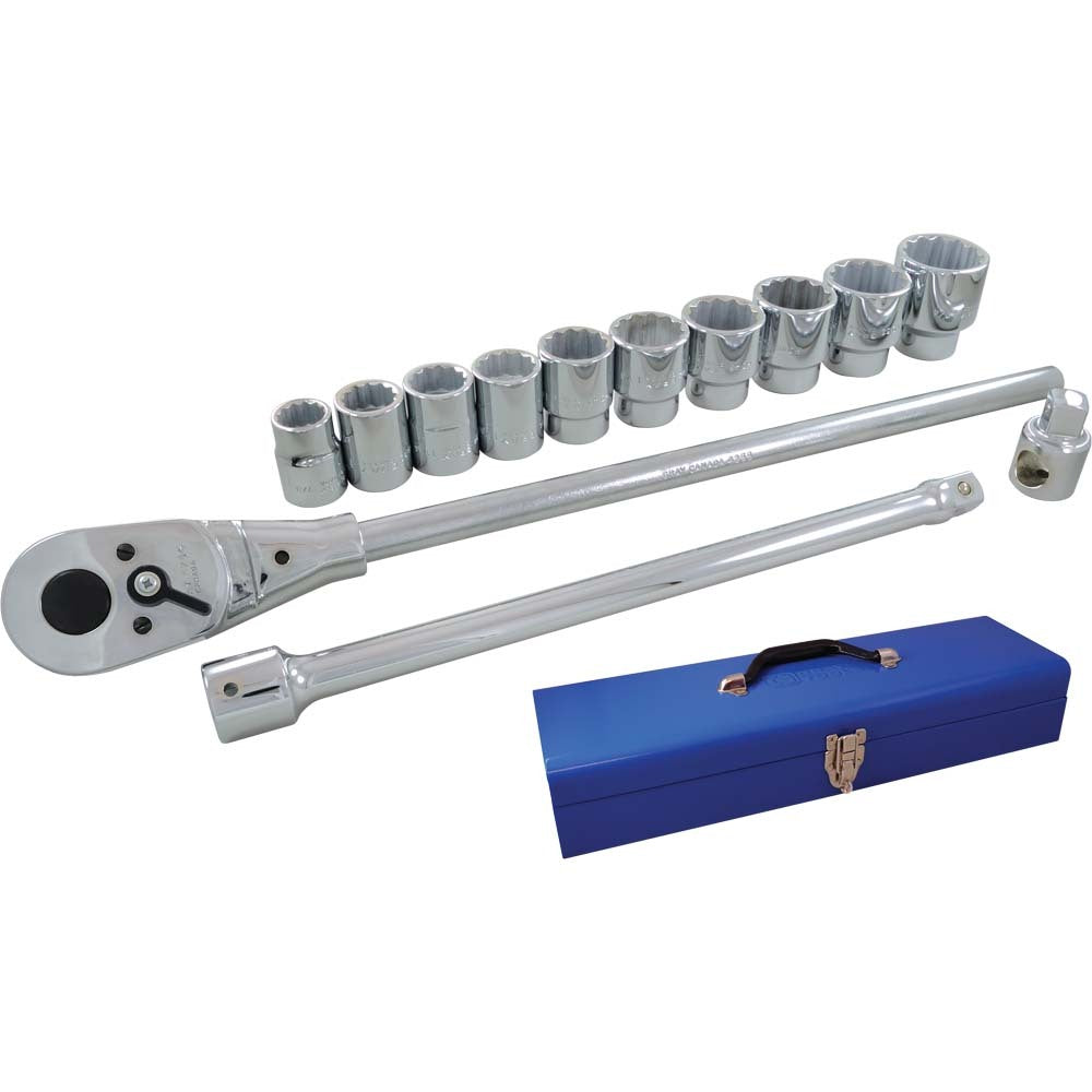 3/4" Drive 12-Point Socket Set - 12 Pieces