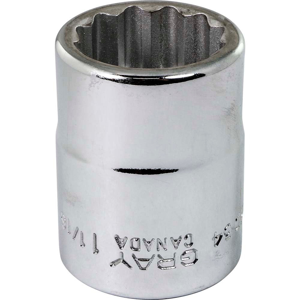 Socket - 3/4" Drive, 1-1/16" Hex, 12-Point