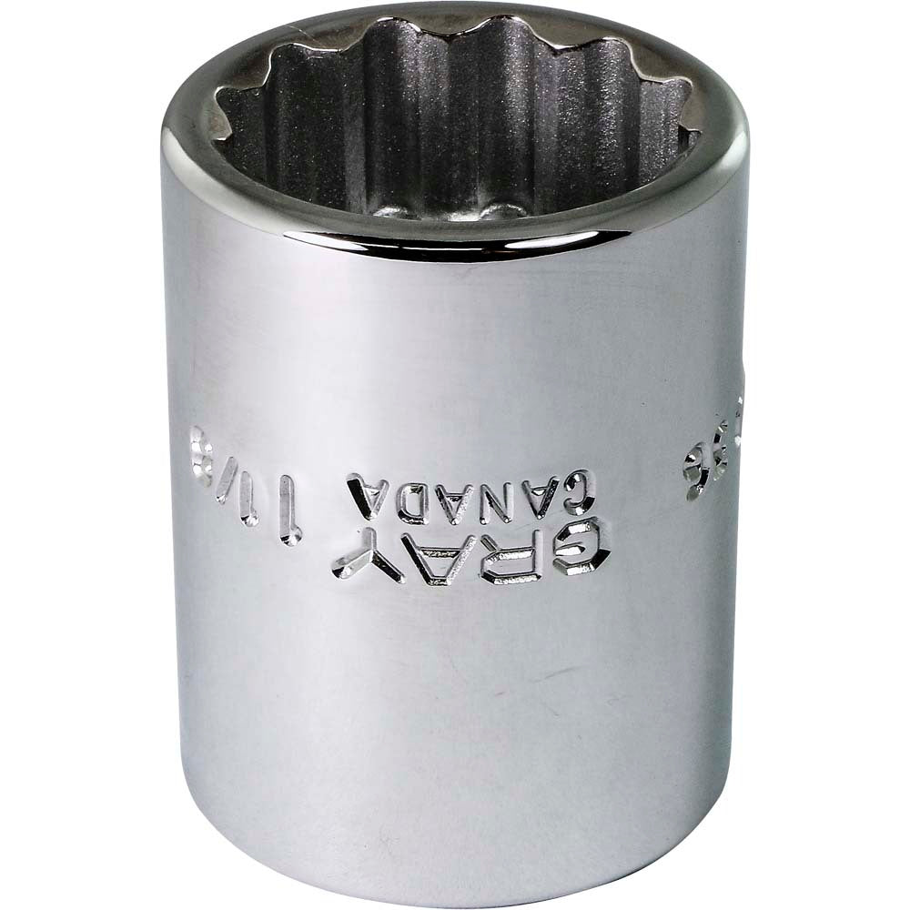 Socket - 3/4" Drive, 1-1/8" Hex, 12-Point