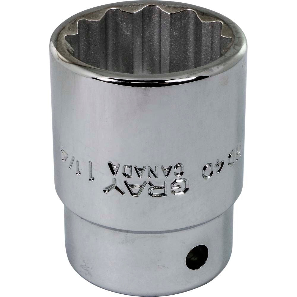 Socket - 3/4" Drive, 1-1/4" Hex, 12-Point