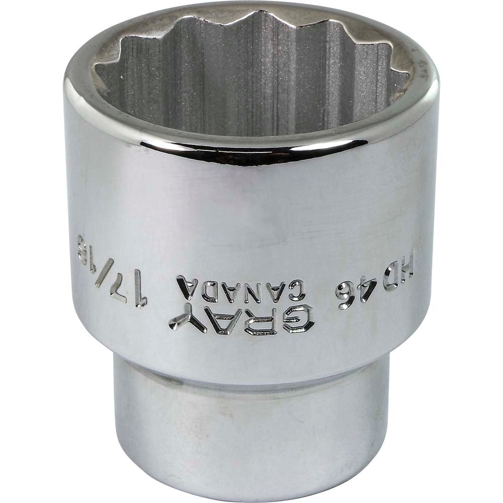 Socket - 3/4" Drive, 1-7/16" Hex, 12-Point