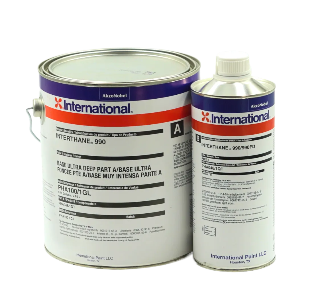 Interthane 990, finition cosmétique, polyuréthane, deux composants, brillant, 1 gal, PHA100/A1GL/UH