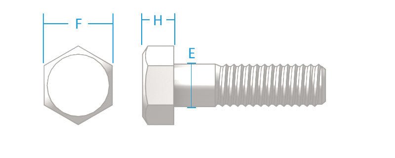 Hex head bolt 3/4-10 x 7" GR7 Titanium