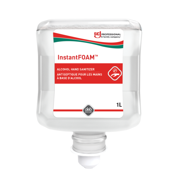 INSTANTFOAM, Désinfectant pour les Mains en Mousse à Base d'Alcool, Mousse, 1L