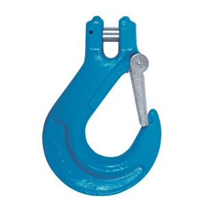 Clevis sling hook with latch grade 100 opening 9/32in