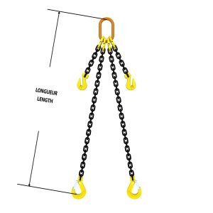 Chain Sling Grade 80 Dos-Adj-B 1/2" x 16'