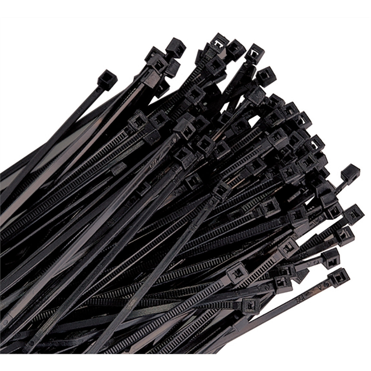 Cable Tie, Black, 14", 50lb Tensile Strength, 500/pk