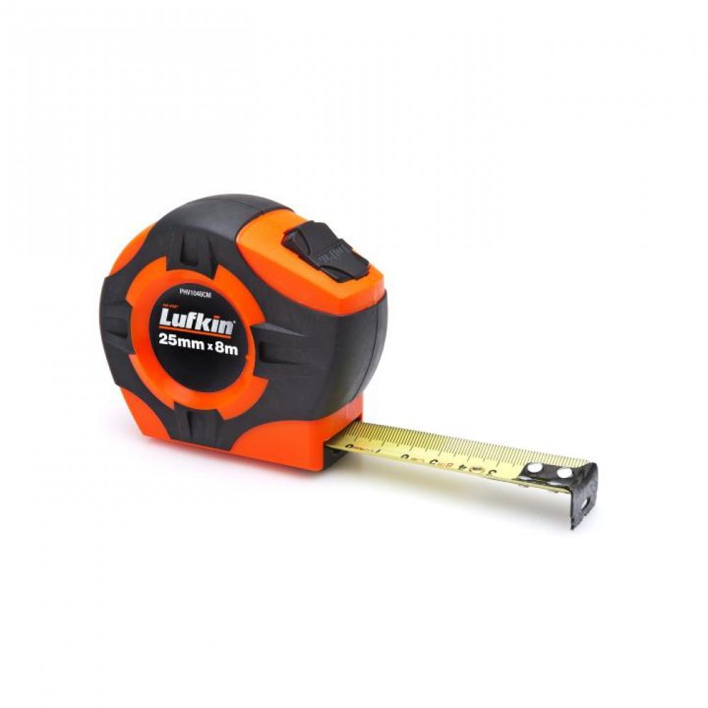 25Mm X 8M P1000 Series Yellow Clad A9 Blade Power Return Tape Measure