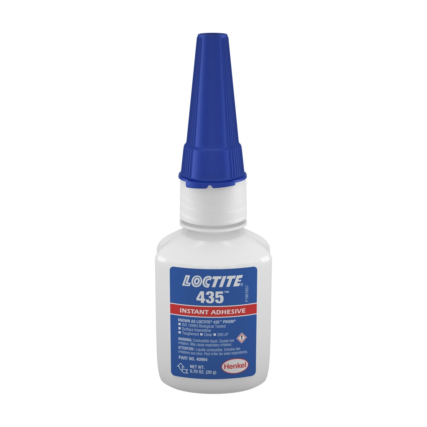 LOCTITE® 435, Colorless,Single Component, Low Viscosity Instant Adhesive, 20 g Bottle