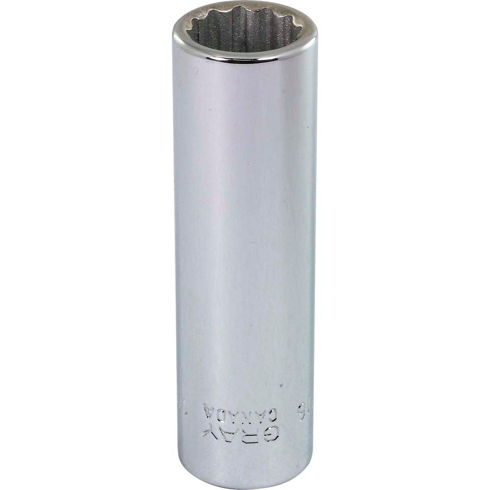 Socket - Deep, 3/8" Drive, 1/2" Hex, 12-Point