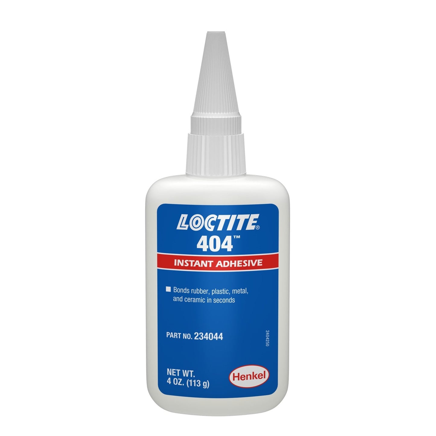 LOCTITE® 404, Low viscosity, Liquid Ethyl Cyanoacrylate Adhesive, 4 oz Bottle