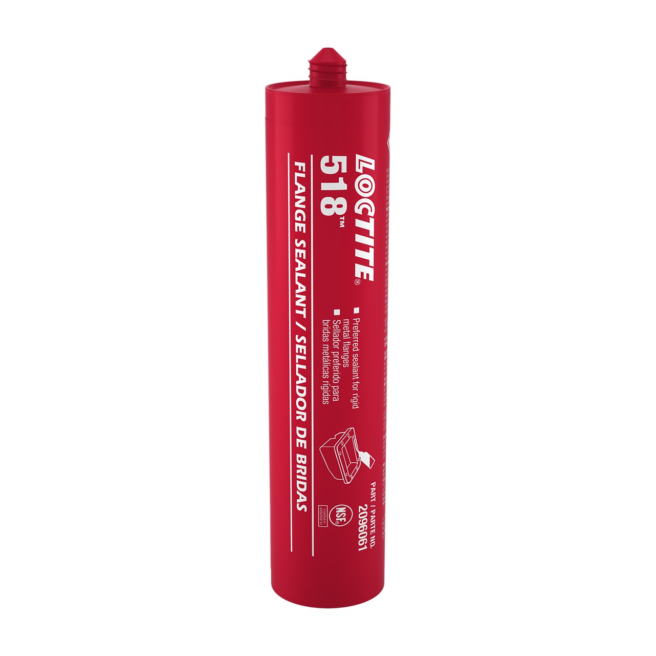 LOCTITE® 518, produit d'étanchéité à usage général, résistance moyenne, cartouche standard de 300 ml