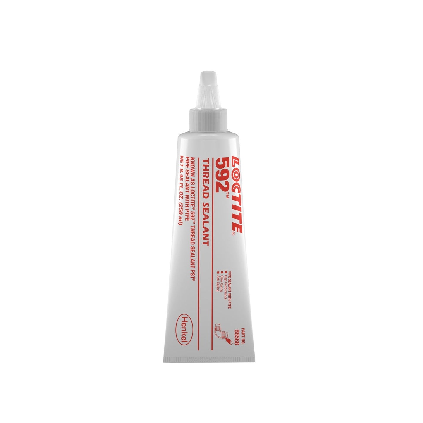 LOCTITE® 592, Thick Acrylic Dimethacrylate Ester Lubricating Thread Sealant, 250 ml Tube