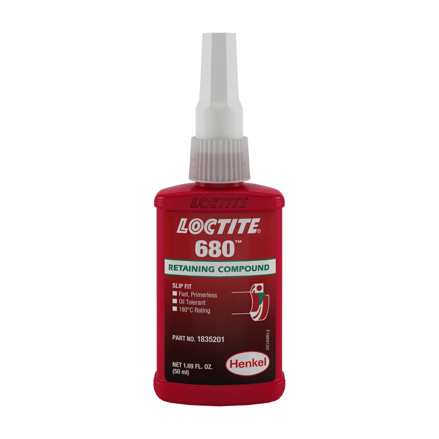 LOCTITE® 680, composé de rétention liquide acrylique à base d'ester méthacrylate haute résistance, flacon de 50 ml