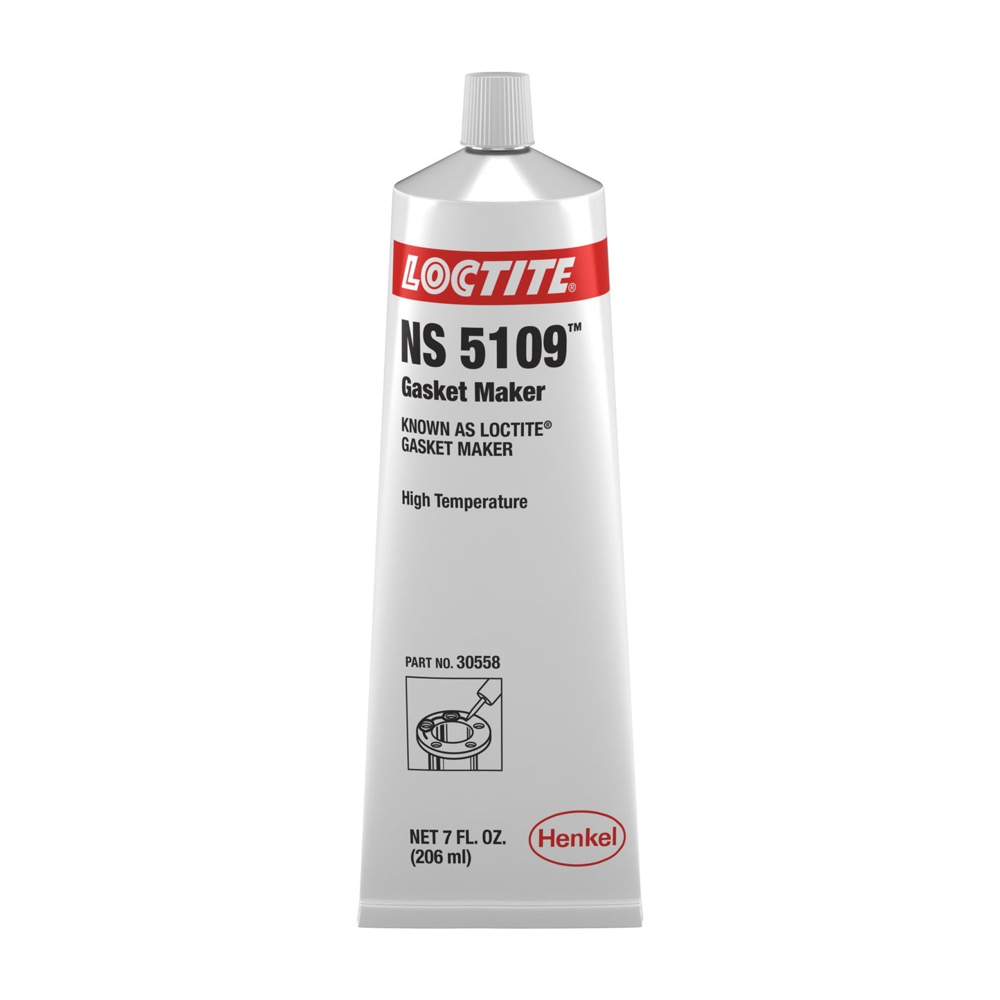 Pâte d'étanchéité visqueuse à séchage lent, à base de solvant, LOCTITE® NS 5109, grise, tube de 7 oz