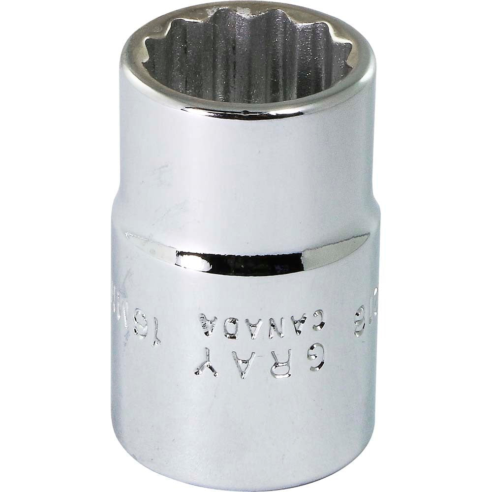 Socket - 1/2" Drive, 16mm Hex, 12-Point