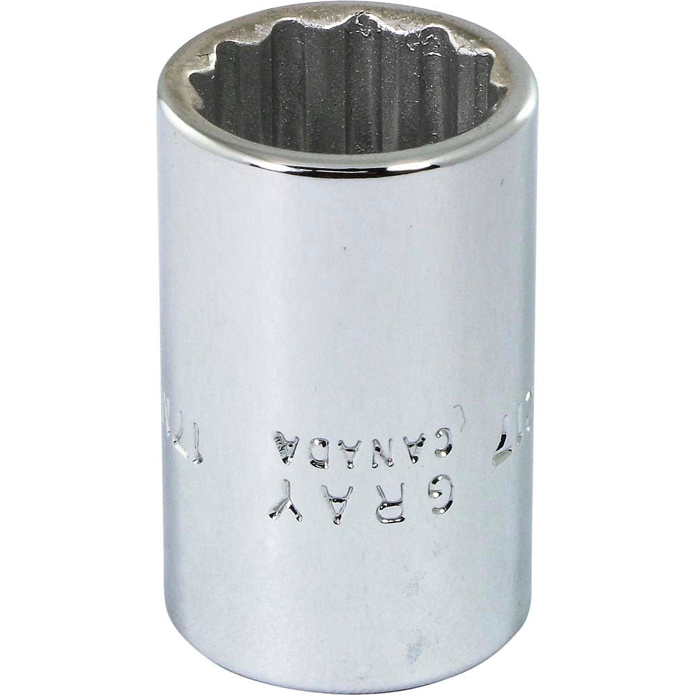 Socket - 17mm x 1/2" Drive, 12-Point, 38